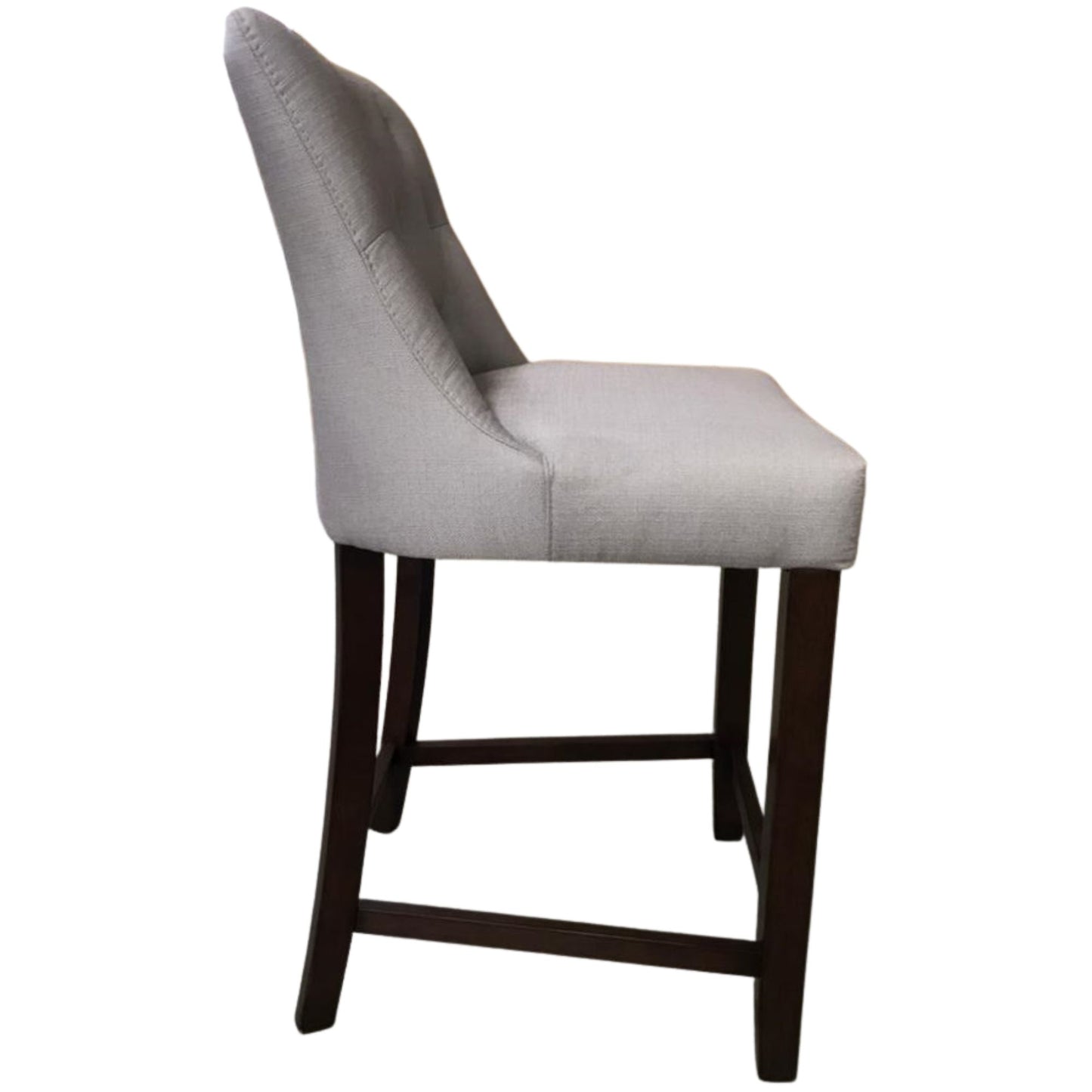 Florence 2pc High Fabric Dining Chair Bar Stool French Provincial Solid Timber