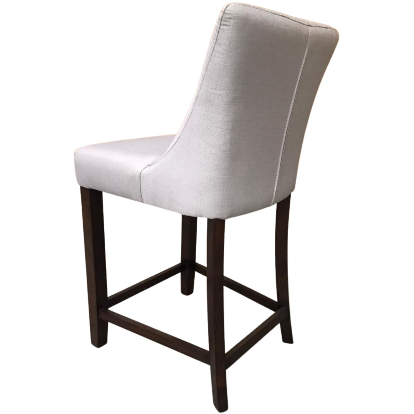 Florence 2pc High Fabric Dining Chair Bar Stool French Provincial Solid Timber