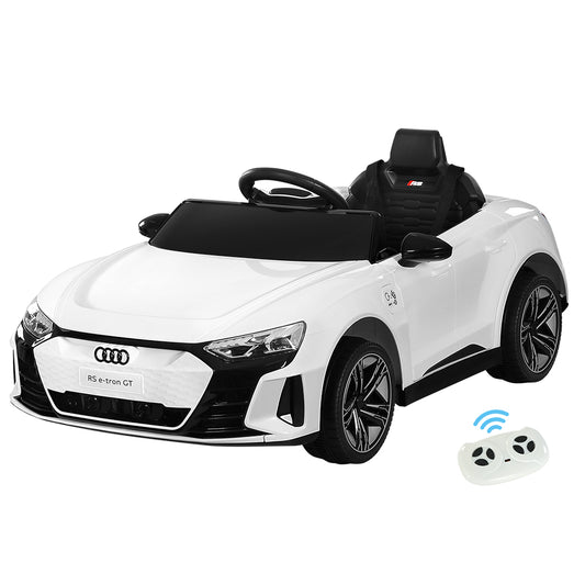 Audi Ride On Car Electric Sports Toy Cars RS e-tron GT Licensed Rigo White 12V