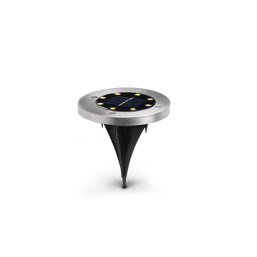 12 Pcs Solar Powered LED Recessed Light
