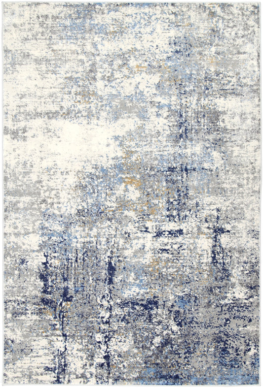 Amelia Navy Blue Modern Rug 80x300 cm