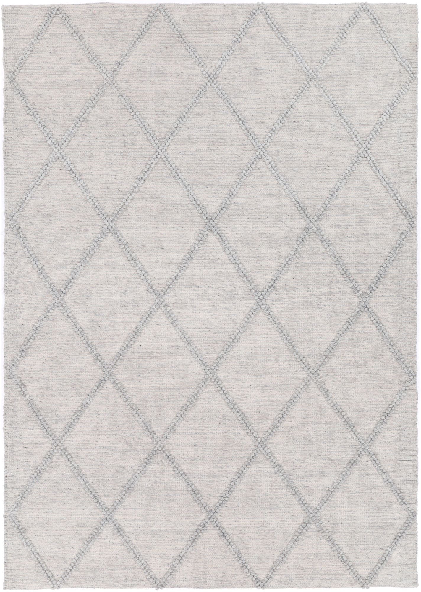 Leilani Diamond Braided Grey Rug 160x230cm