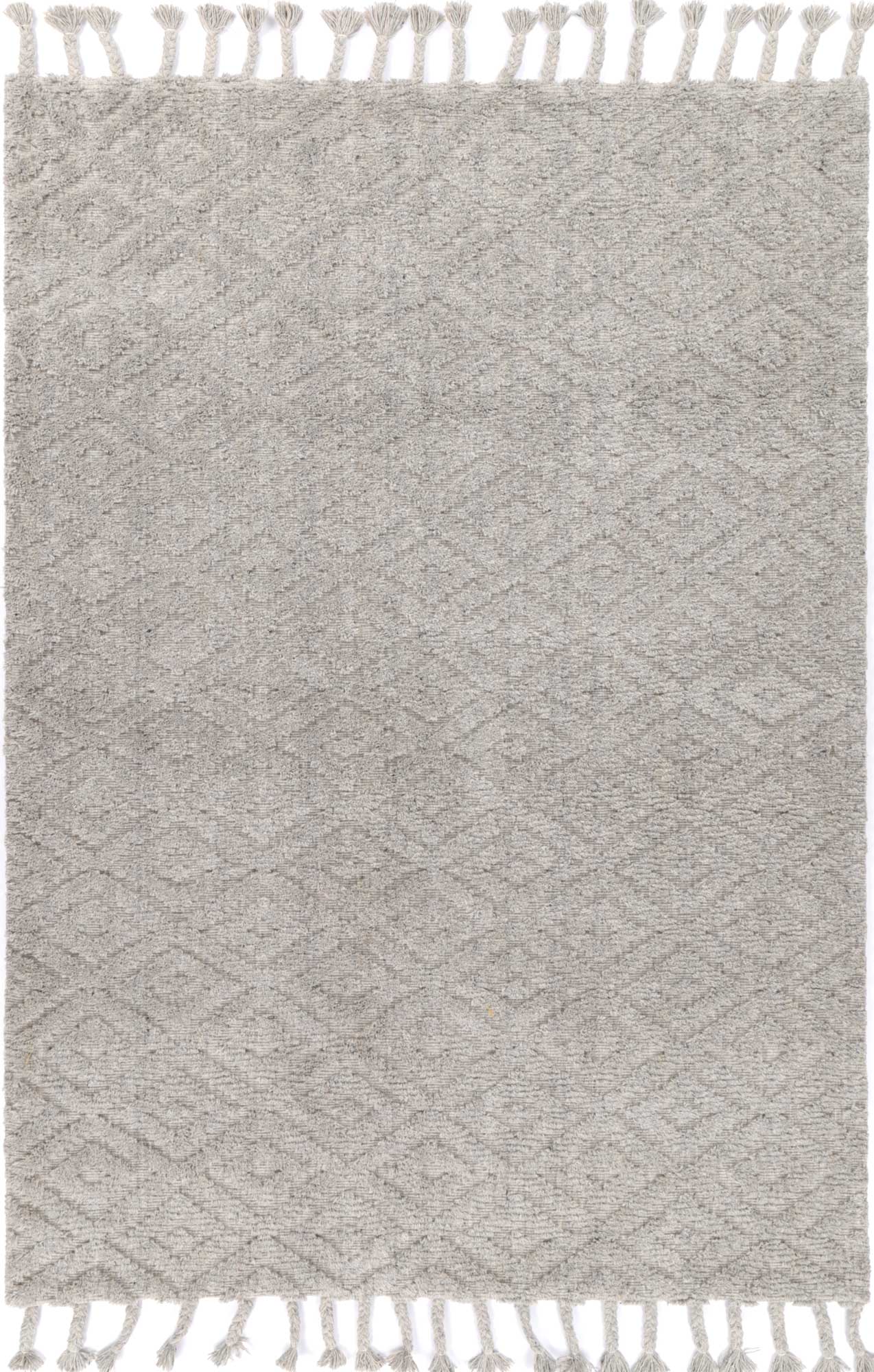 Leilani Plush Diamond Grey Rug 240x330cm