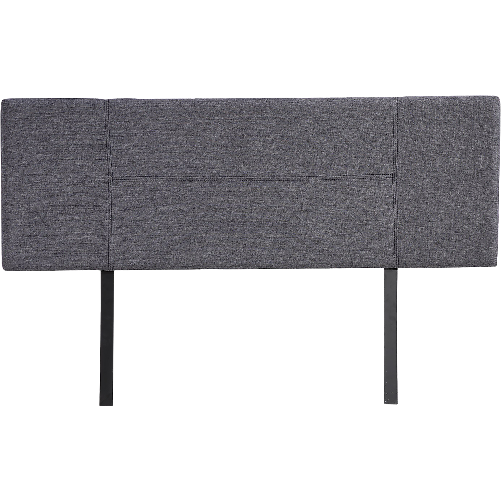 Linen Fabric Queen Bed Headboard Bedhead - Grey