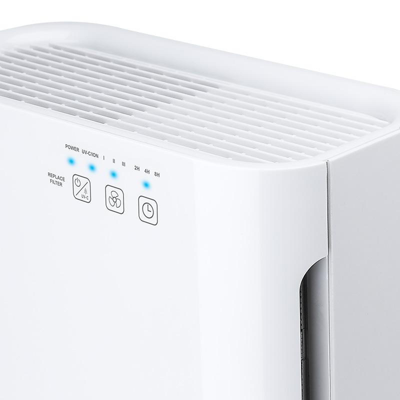 Ionmax Breeze UV HEPA air purifier side view