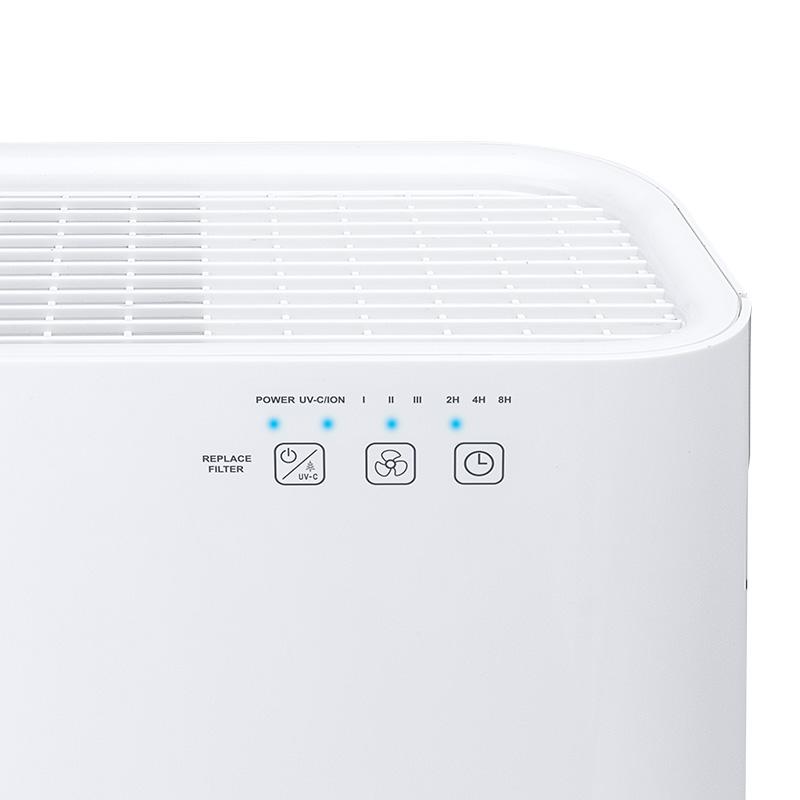 Ionmax Breeze UV HEPA air purifier control panel